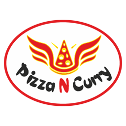 Pizza n Curry logo.